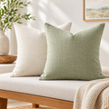 Sage & Ivory Textured Pillow Cover Set — main image