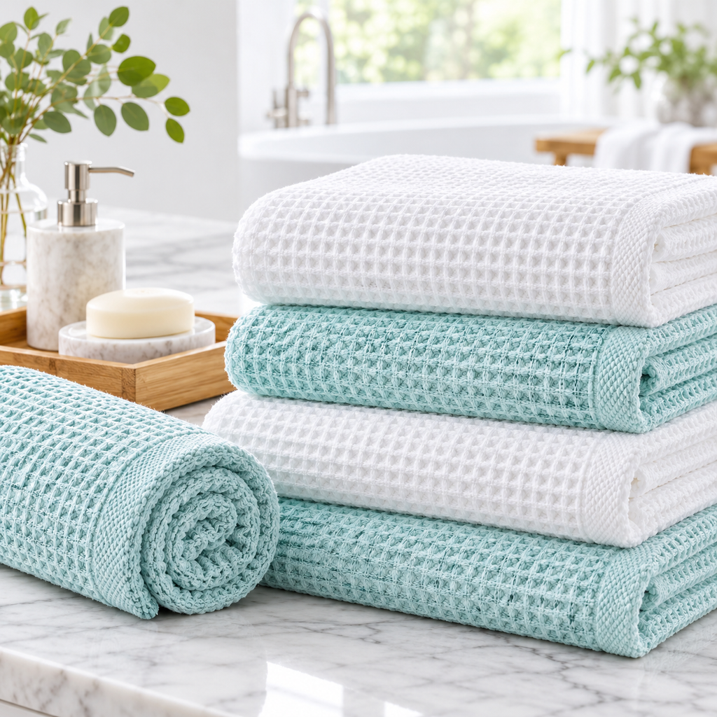 Waffle Weave Bath Towel Set — main image