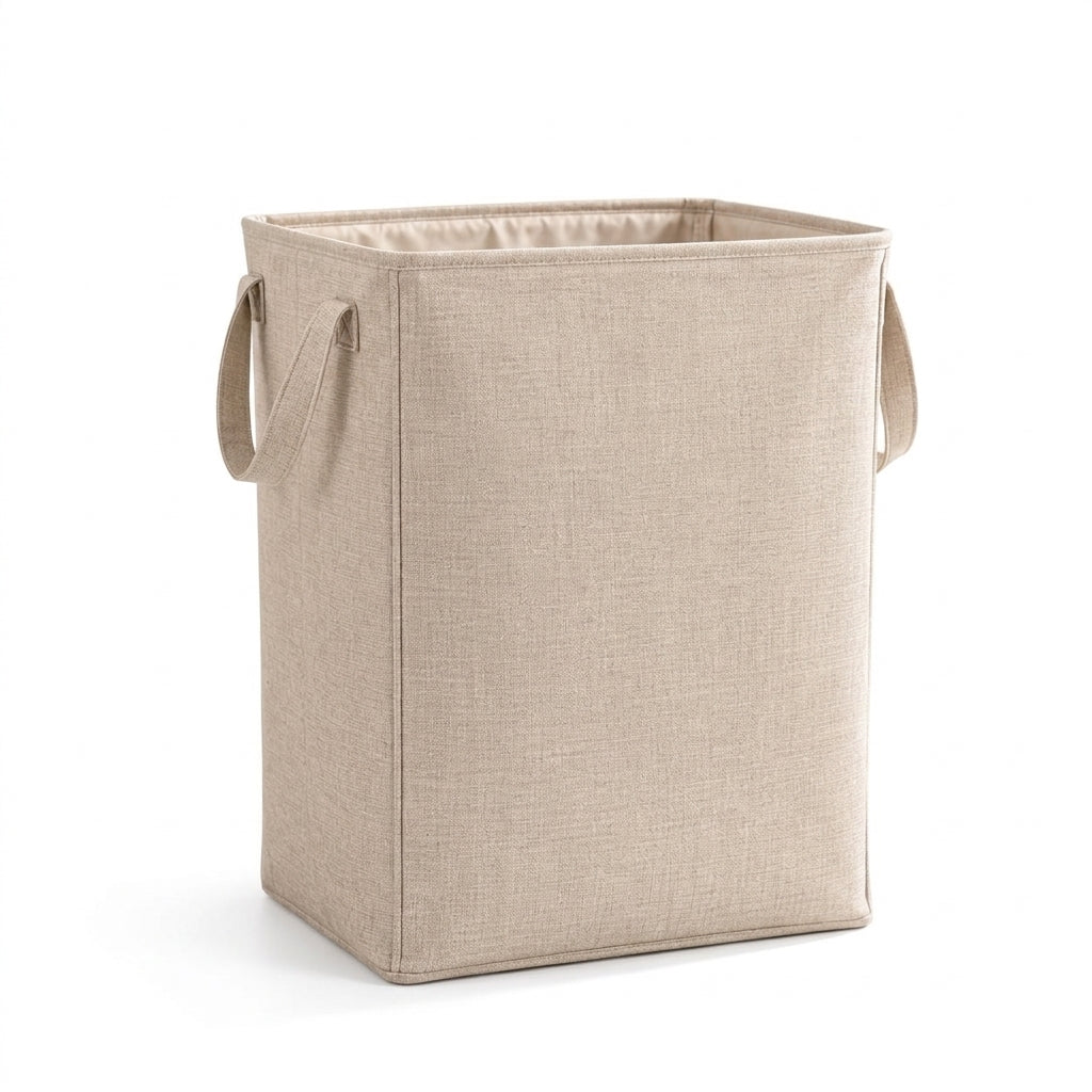 Linen-Style Fabric Laundry Hamper — view 4